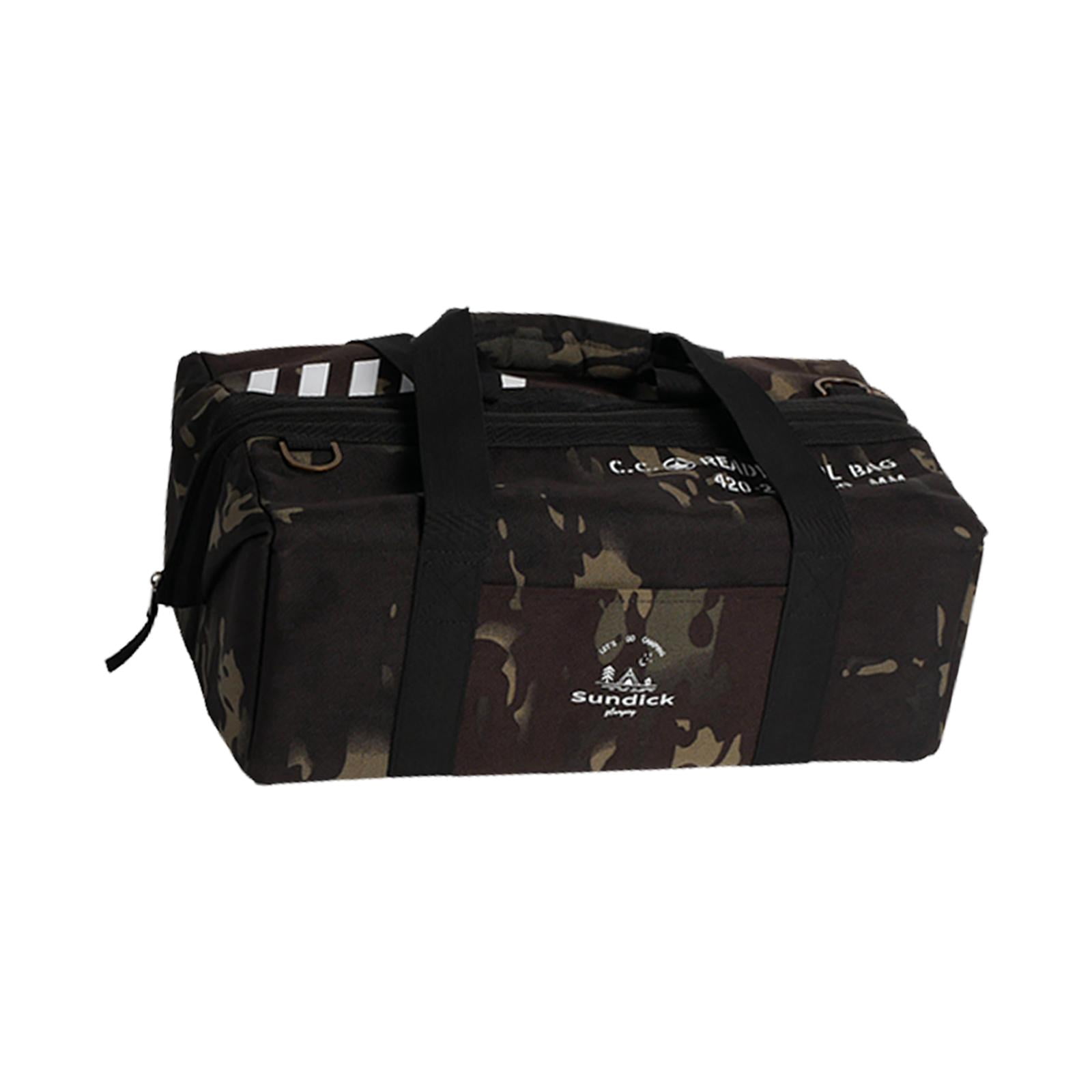 Colaxi Camping Storage Bag Tool Bag for Professionals Container Case Tools Storage Bag Handbag for Trunk Outdoor Picnic Garage Travel Black