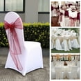 thumbnail image 2 of HomeLife 40Pcs Organza Chair Sashes Exquisite Workmanship Chair Bow Sash Wear-resistant Polyester Bow Knot Chair Back Ribbon for Wedding Decoration, 2 of 13