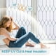 thumbnail image 3 of Window Privacy Film Stained Glass Frosted Glass Window Clings Moroccan Lattice Decorative Bathroom Door Coverings UV Sun Blocking Heat Control Removable Home Window Tint(17.5X78.7in,White), 3 of 9