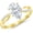 Yellow, variant on Elegant Twisting Split Pear Cut Diamond Wedding Engagement Ring For Women In 925 Sterling Silver 14K Yellow Gold Plating