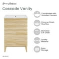 thumbnail image 3 of Cascade 24" Bathroom Vanity in Natural Oak, 3 of 13