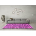 thumbnail image 3 of Ahgly Company Indoor Round Oriental Pink Industrial Area Rugs, 7' Round, 3 of 4
