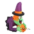thumbnail image 4 of Inflable De Halloween de 4.43 Pies Con Bruja Que Salió de la Ventana, Decoraciones de Ventana de Halloween Al Aire Libre, Led Incorporado, Decret de Halloween, 4 of 7