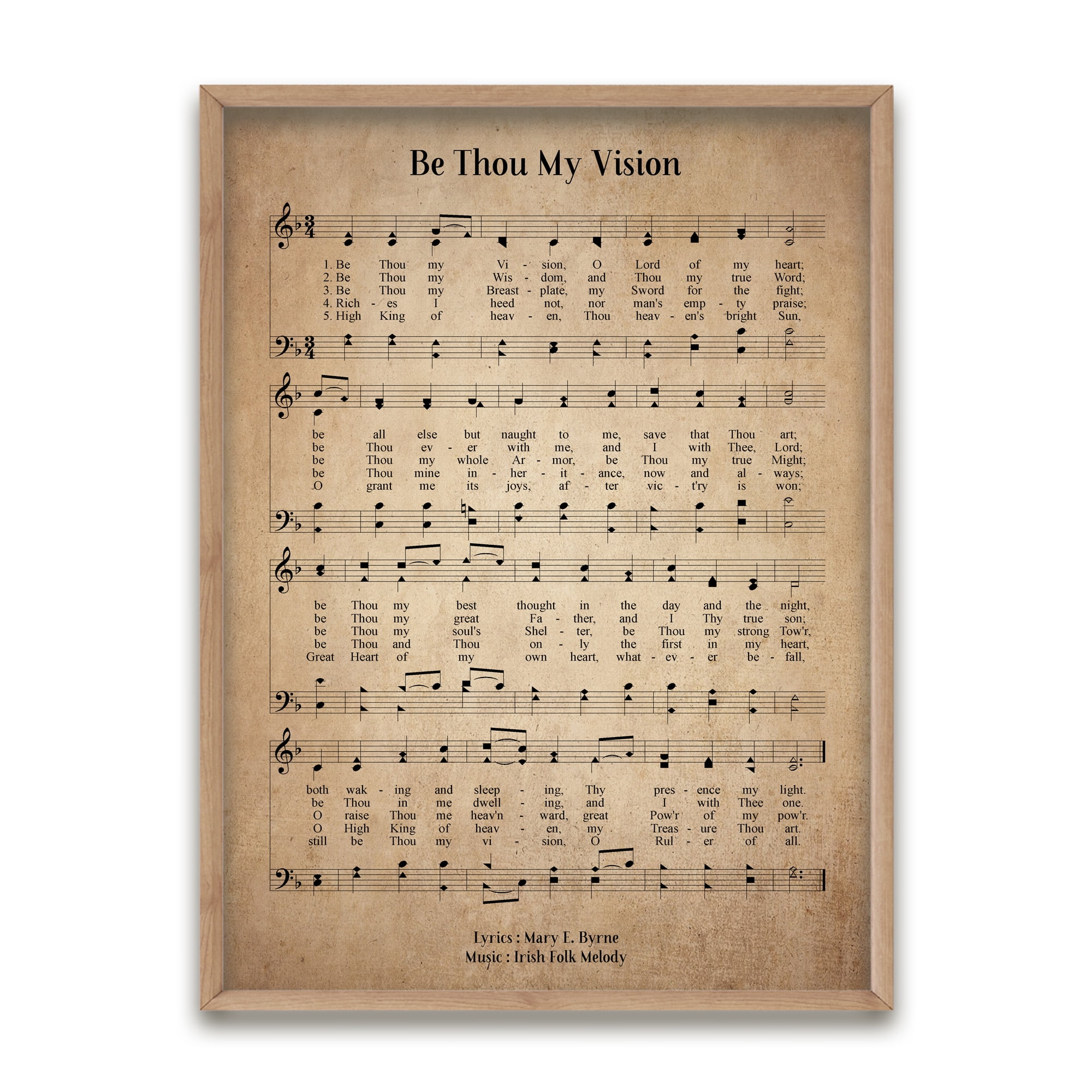Be Thou My Vision Unframed Hymn Wall Art Print