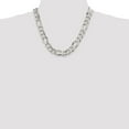 thumbnail image 2 of Auriga Fine Jewelry 925 Sterling Silver 13.5 mm Figaro Chain Necklace for Men 20", 2 of 5