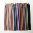 thumbnail image 2 of XL to 8XL Modal Pocket Loose Pants Spring summer Casual Wide Leg Pants solid color High Elastic Large size Trousers Homewear, 2 of 7