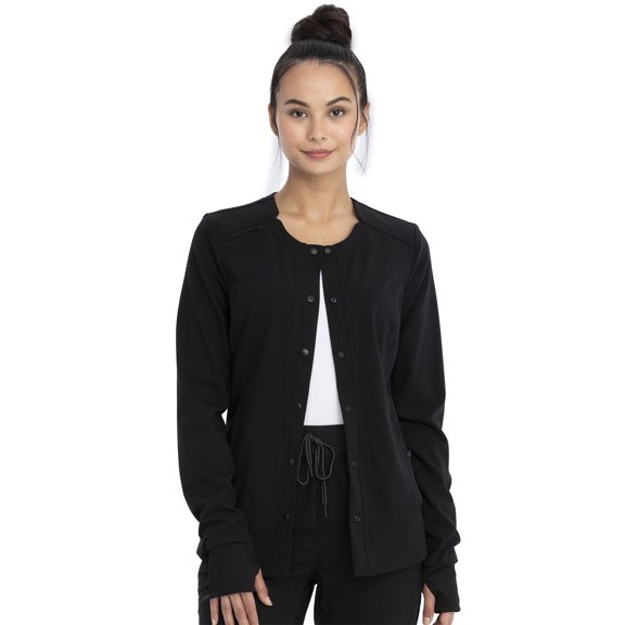 Cherokee Euphoria Women's Warm Up Scrubs Jacket Snap Front CK387A