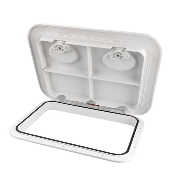 Escotilla de acceso marino, tapa de escotilla de barco, escotilla rectangular de cubierta de barco para yate Kayak 243 mm x 607 mm