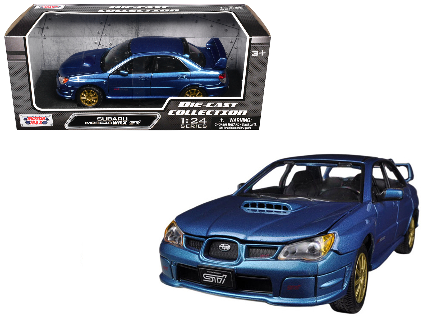 Modèle Réduit Jada Subaru WRX STI Fast & Furious 1:32 - Voiture De Brian, Portes Ouvrantes - Environ 12,7 Cm - Métal Moulé, Pneus Caoutchouc