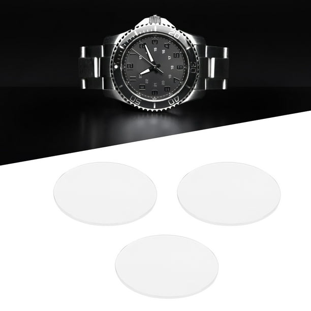 Flat Watch Glass Scratch Resistant Watch Spare Parts Wear Resistant Transparent For Replacement Watch Repairer