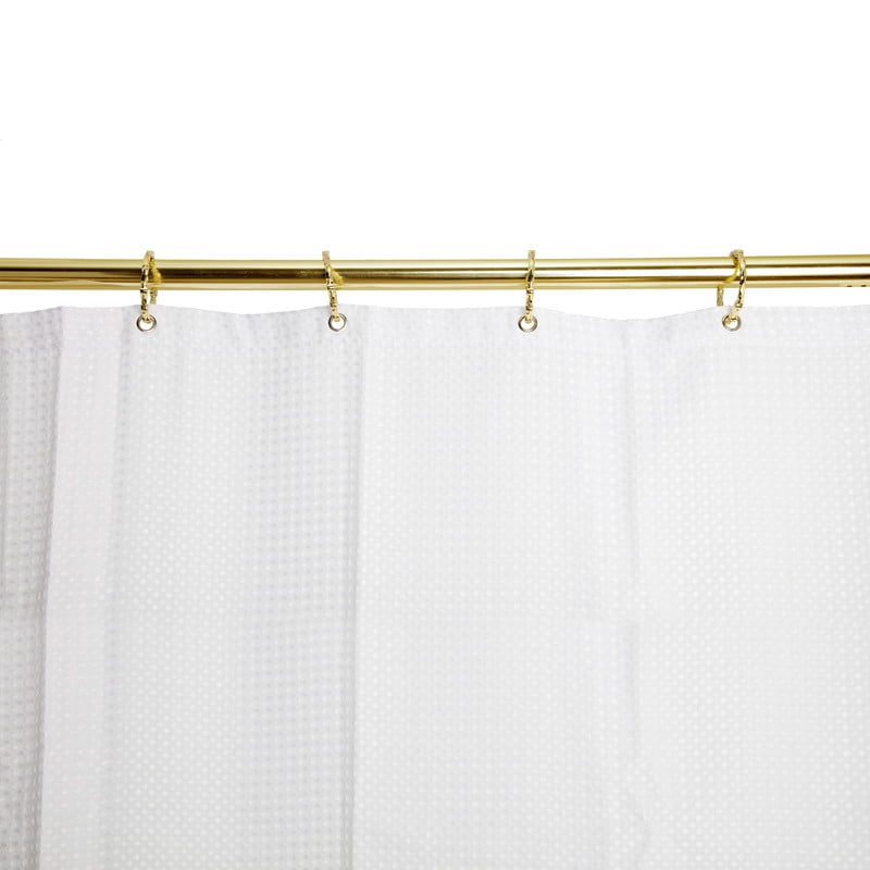 Utopia Alley Shower Hooks - Shower Curtain Rings for Bathroom - Rust Proof Shower Curtain Hooks for Shower Curtain or Liner - Set of 12, Gold