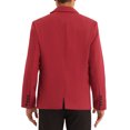 thumbnail image 3 of INSPIRE CHIC Formal Blazers for Men's Slim Fit Solid Color Prom Wedding Sports Coats Burgundy 2XL, 3 of 5