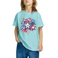 thumbnail image 6 of GERsome Boys Girls T-Shirts for 4th of July, Unisex Kids Short Sleeve Crewneck Tees American Flag Patriotic Graphic Tshirts, 7-8 Years, 6 of 6