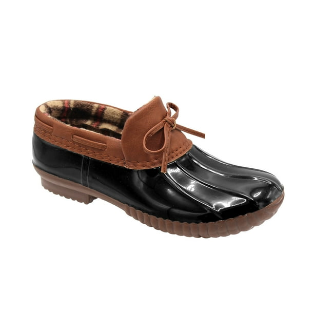 duck boot ballet flats