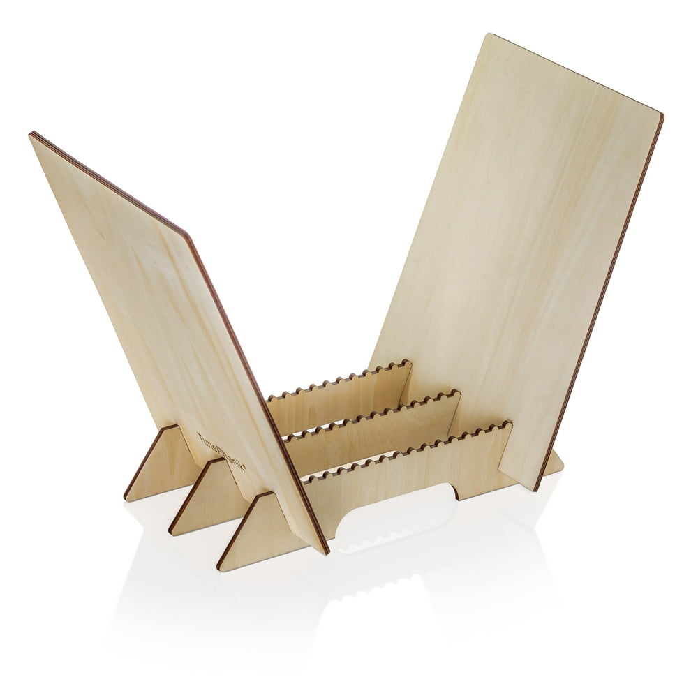 TunePhonik Wooden Laser Cut Vinyl Record Holder for 45 / 7in, 33 / 12in