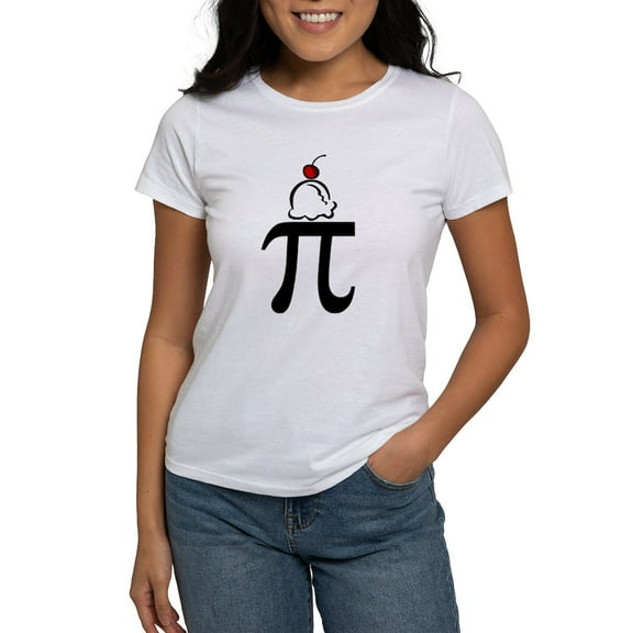 CafePress - Pi A La Mode Women's T Shirt - Women's Classic T-Shirt