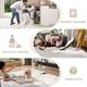 thumbnail image 5 of Alfombra Vecarf, lavable, vintage, diseño bohemio, 240 x 300 cm, color beige, 5 of 8