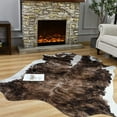 thumbnail image 2 of Easycozy Faux Cowhide Large Cow Print 5.2 x 6.2 Feet Thickened Elastic Rug for Bedroom, Living Room, Home Office, Western Decor, 2 of 7