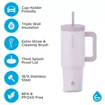 thumbnail image 2 of GROSCHE ASPEN 40 oz Tumbler with Handle and Straw, Insulated Tumbler (Set of 2), 2 of 5
