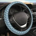 thumbnail image 5 of Fuzoiu Daisies Flowers Print Elastic Stretch Steering Wheel Cover, Universal 15 Inch Automotive Steering Wheel Cover, Anti-Slip Sweat Absorption Universal Car Accessories for Women Men, 5 of 6