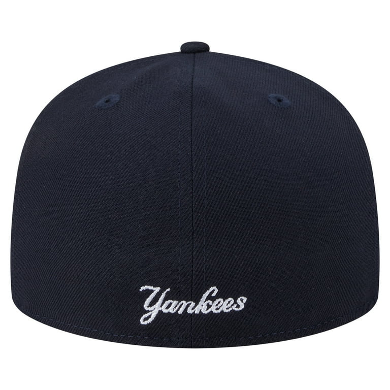 Men's New Era Navy New York Yankees Overlap 59FIFTY Fitted Hat