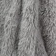 thumbnail image 4 of Noahas Shaggy Longfur Throw Blanket with Sherpa Warm Underside, Lightweight and Washable Kids Girls Room Decorative Blanket, 60''x80'', Gray, 4 of 7