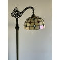 thumbnail image 5 of Enjoy Décor Lamps 63-Inch 1-Light Tiffany Peacock Tail Bronze Floor Lamp with Stained Glass Bowl, 5 of 5