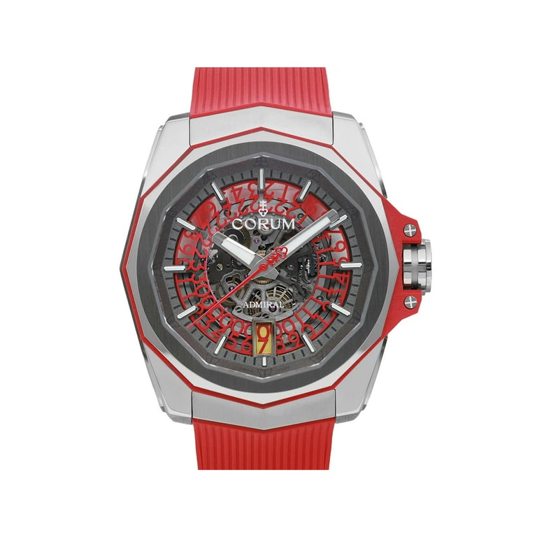 Corum Admiral AC One 45 Titanium Skeleton Dial Mens Watch 082.401.04 F376 FH52