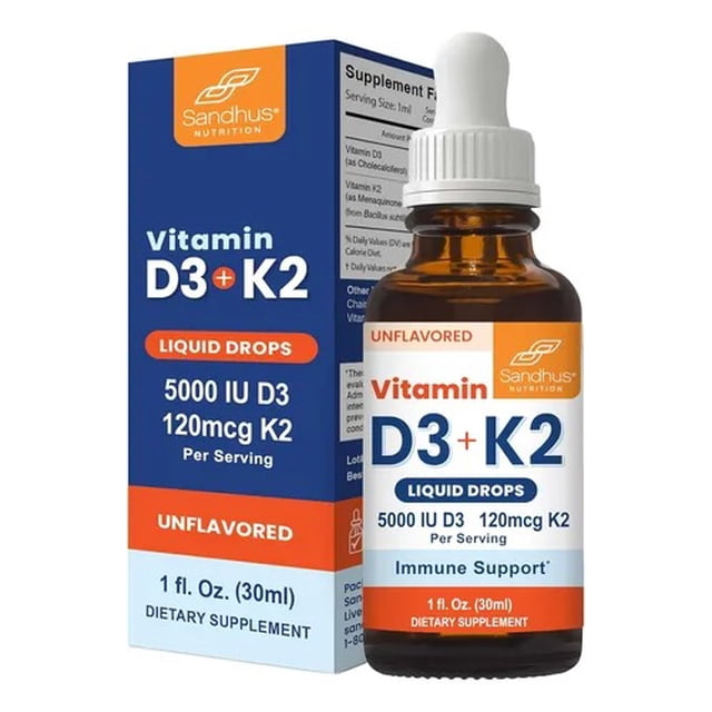 SANDHUS | VITAMINA D3 Y K2 1Oz 30 ml