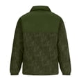 thumbnail image 4 of Maoxin Men's Coats and Jackets Men's Fashion Solid Color Long Sleeve Hoodless Casual Outwear Jackets Army Green 4XL, 4 of 4