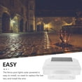 thumbnail image 5 of Post Lights Outdoor Solar Powered 4x4 Fence Decoration Lantern Abs 600mah Lithium Battery White, 5 of 6