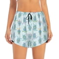 thumbnail image 4 of Lsque Sea Turtle Printed Women's Running Shorts with Liner Pockets,Elastic Quick Dry Workout Athletic Gym Yoga Shorts,Womens High Waist Shorts-X-Large, 4 of 9