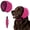 Magenta, variant on Dog Fireworks Ear Muffs, No Flap Ear Wrap for Dogs, Adjustable Dog Ear Muffs Noise Protection, Soft Comfort Sleeve for Small Medium Large Dogs Fireworks Layout