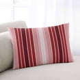 thumbnail image 2 of Red Vertical Striped Throw Pillow Cover 16 x 24 Inch Decorative Pillow Cover Farmhouse Minimalist Abstract Lines Lumbar Pillowcase Seasonal Rectangle Cushion Case for Couch Sofa Bed Living Room, 2 of 7