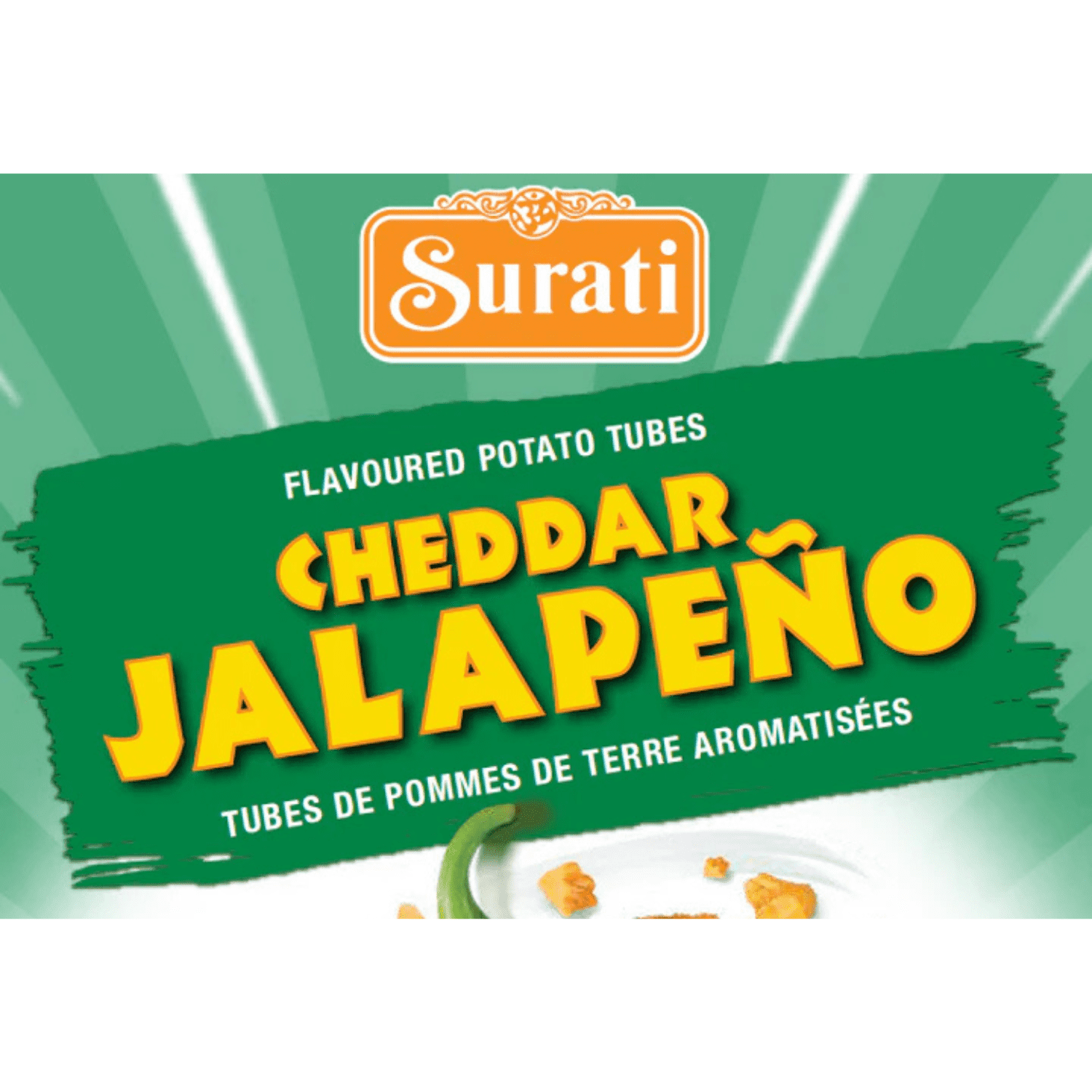 Surati Cheddar Jalapeno Tubes, 80g