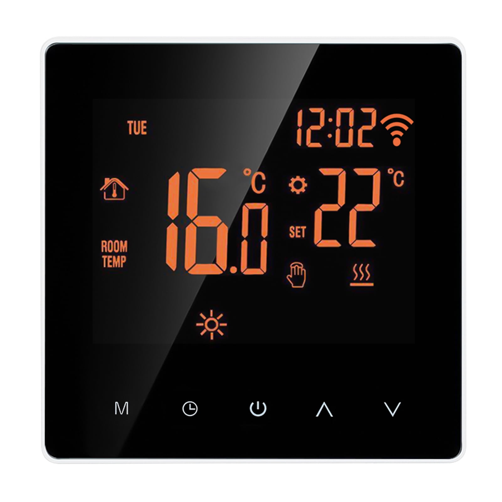 TouchScreen Programmable LCD Digital Floor Room Temp Electric Heating Thermostat