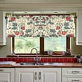 thumbnail image 3 of Yayeee Kitchen Curtains Tier Set of 2 Light Filtering 57"x36" Over Sink Window Panels, Small Strawberry Pattern, 3 of 7