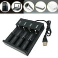thumbnail image 2 of Intelligent 18650 Battery Charger for 21700,26700,18500,26650 Batteries with Independent 1/2/4Slots Charging Station, 2 of 12