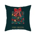 thumbnail image 3 of Ounissouiy Funda de almohada navideña Adornos navideños Funda de almohada Reno Papá Noel Funda de cojín Adorno navideño Decoración del hogar  #9, 3 of 8