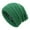 Green, variant on Women's Satin Lined Knit Beanie Hat for Adults Warm Slouchy Skull Cap with Silk Lining for Hair Protection Winter Thermal Headwear Everyday Casual Apparel Accessory