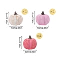 thumbnail image 2 of Fall Decor Pumpkins Set of 12, Resin Halloween Pumpkin Decorations with Wood-Look Stems for Farmhouse Halloween Decor, Thanksgiving Decorations for Mantel, Shelf, and Table, 2 of 8