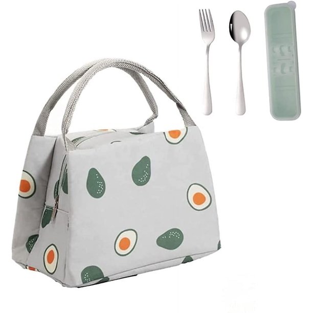 Bolsa De Almuerzo Aislada Para Mujeres Y Hombres, Fiambrera Reutilizable Para Preparar Comidas Para El Trabajo, Fiambrera Portátil Para Adultos Con Cómodo Cinturón De Asa, Blanco