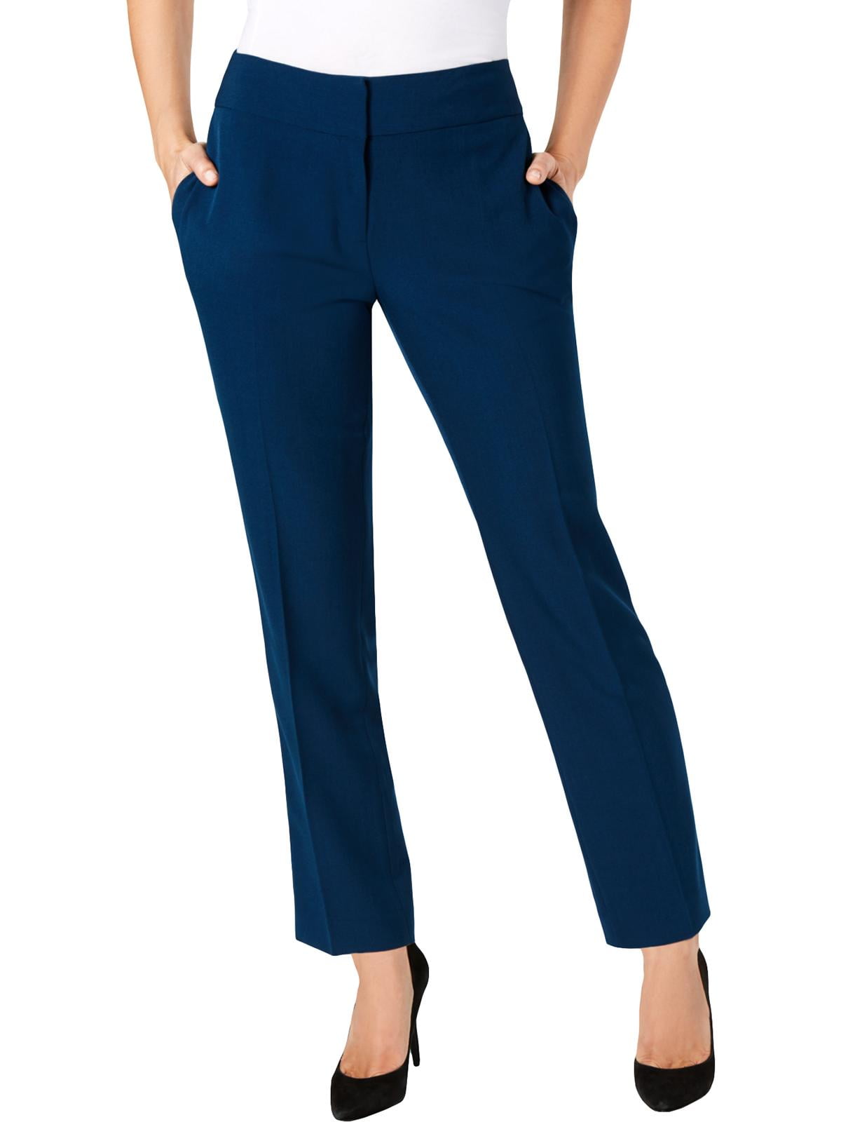 Kasper Kasper Womens Plus Crepe Stretch Trouser Pants