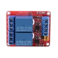 thumbnail image 2 of High and Low  , 2 Channel Relay Module, Optocoupler Isolation High and Low   Product Dimension, Pc Board Relays, 2 of 8