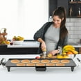 thumbnail image 4 of Gymax 27'' Large Electric Griddle w/ Adjustable Temperature Thermostats and Drip Tray, 4 of 10