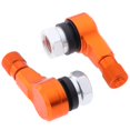thumbnail image 4 of Colaxi 2pcs Motorcycle Tire Tyre Valve Stems CNC Alloy 90 Degree For Front And Rear - Orange, 4 of 5
