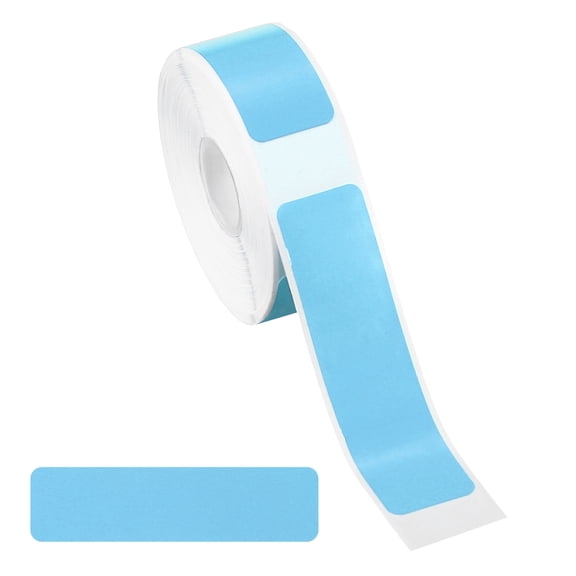 Thermal Label Stickers, 2x0.6" Thermal Label Self Adhesive 150 Tape/Roll for Name Tag, Blue