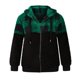 thumbnail image 4 of ICHUANYI Clearance Fashion Women's Zipper V-Neck Pullover Tops Long Sleeve Hooded Blouse Sweatshirt(Green, XL) ICHUANYI WER2023080915792, 4 of 5