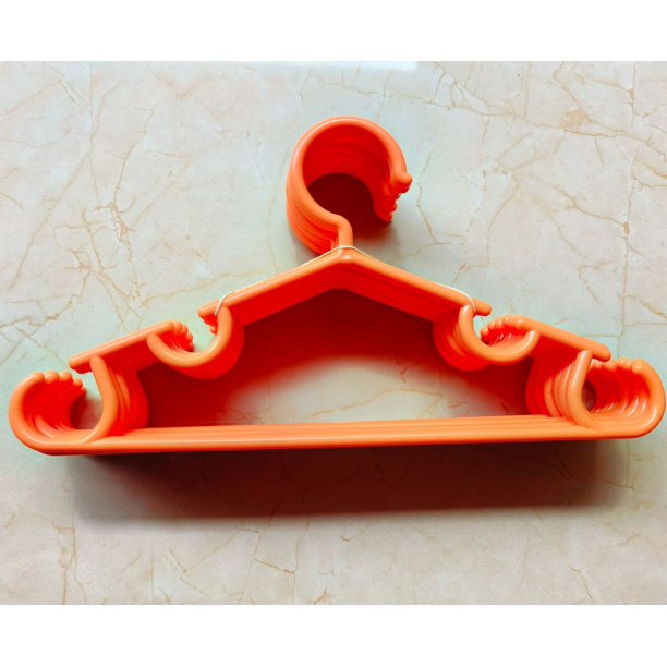 Percha de plástico para niños, de color caramelo, antideslizante, de doble uso, para secar y mojar, para bebés, para colgar ropa de bebé