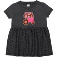 thumbnail image 3 of Inktastic Pink Tractor Little Sister Girls Baby Dress, 3 of 5